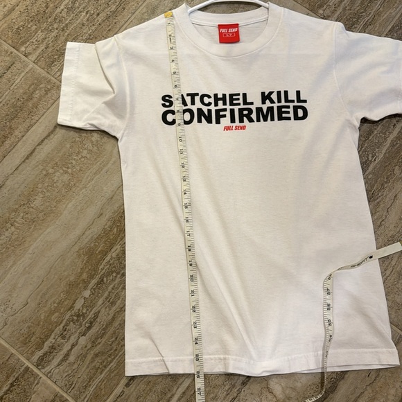 Full Send Nelk Boys Satchel Kill Confirmed Shirt Size Small White - Picture 8 of 10